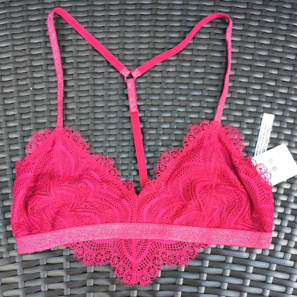 NWT Free People Swept Away Pink Soft Bralette - Picture 4 of 6